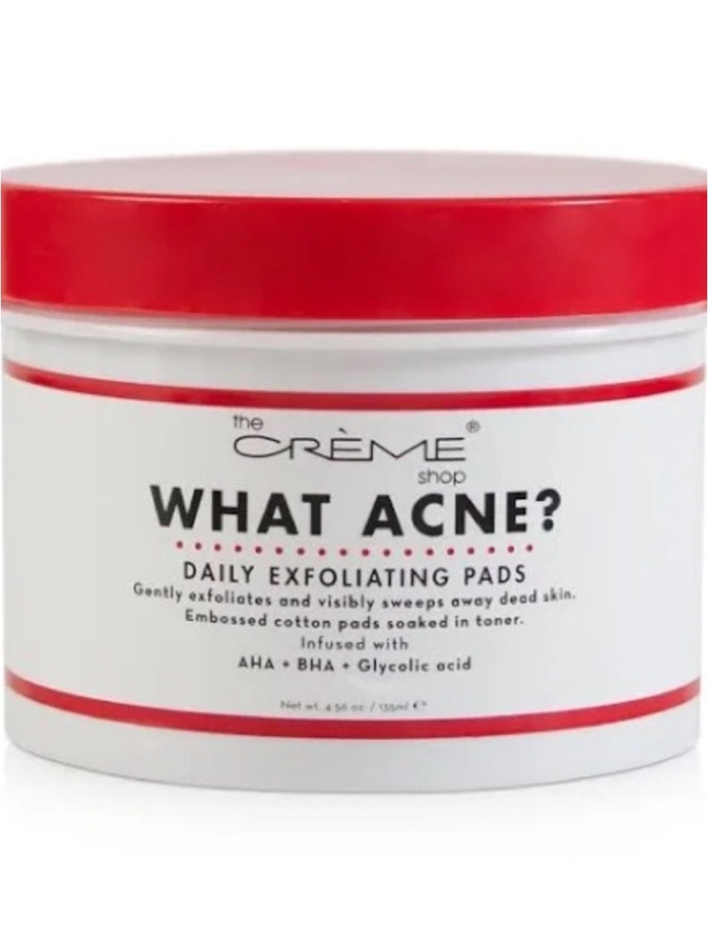 The Creme Shop What Acne Daily Exfoliating Pads 60 NEW